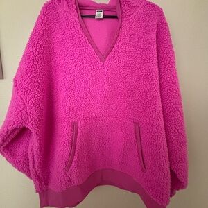Cozy Pink Sherpa Hoodie